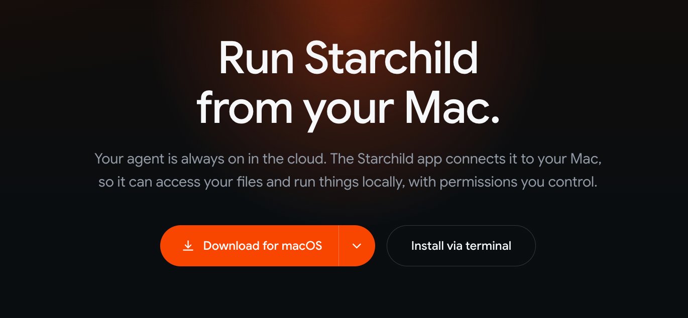Meet the Starchild Desktop App: Bridging Your Mac to Cloud AI Agents